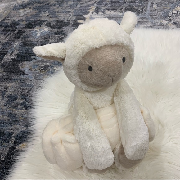 NWOT Elegant Baby lamb bedtime huggie plush toy 🐑 baby sheep precious animal - Picture 2 of 7